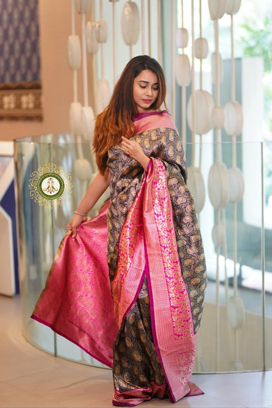 Valiba Wedding Banarasi Silk Jacquard Saree