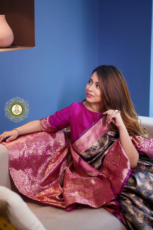 Valiba Wedding Banarasi Silk Jacquard Saree