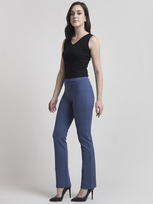 4 Way Stretch Bootcut LivIn Jeggings - Light Blue