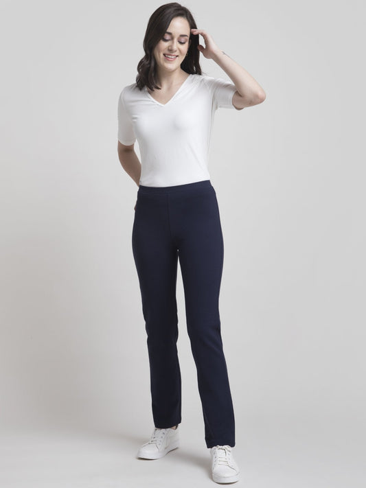 4 Way Stretch Bootcut LivIn Jeggings - Navy