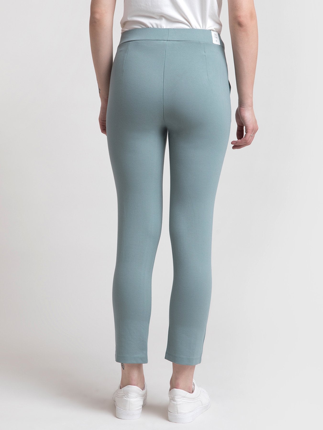4 Way Stretch Cropped LivIn Pants - Sap Green