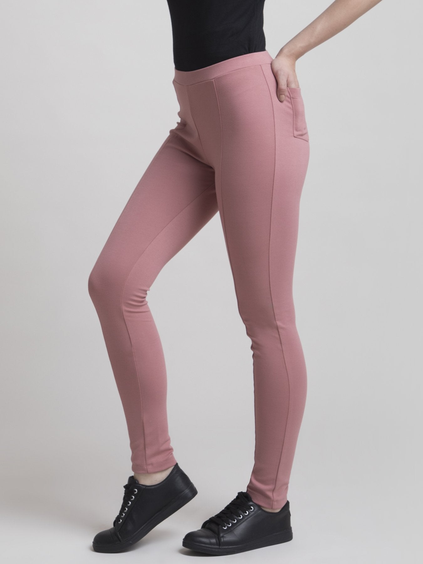 4 Way Stretch Skinny Fit LivIn Jeggings - Pink