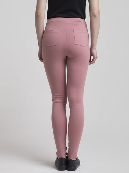 4 Way Stretch Skinny Fit LivIn Jeggings - Pink