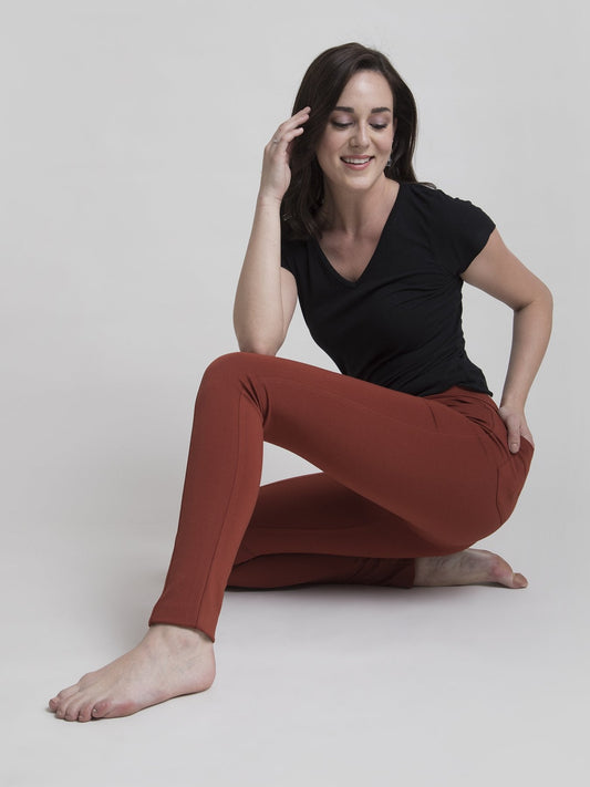 4 Way Stretch Slim Fit LivIn Jeggings - Rust