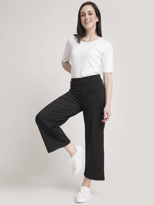 4 Way Stretch LivIn Culottes - Black