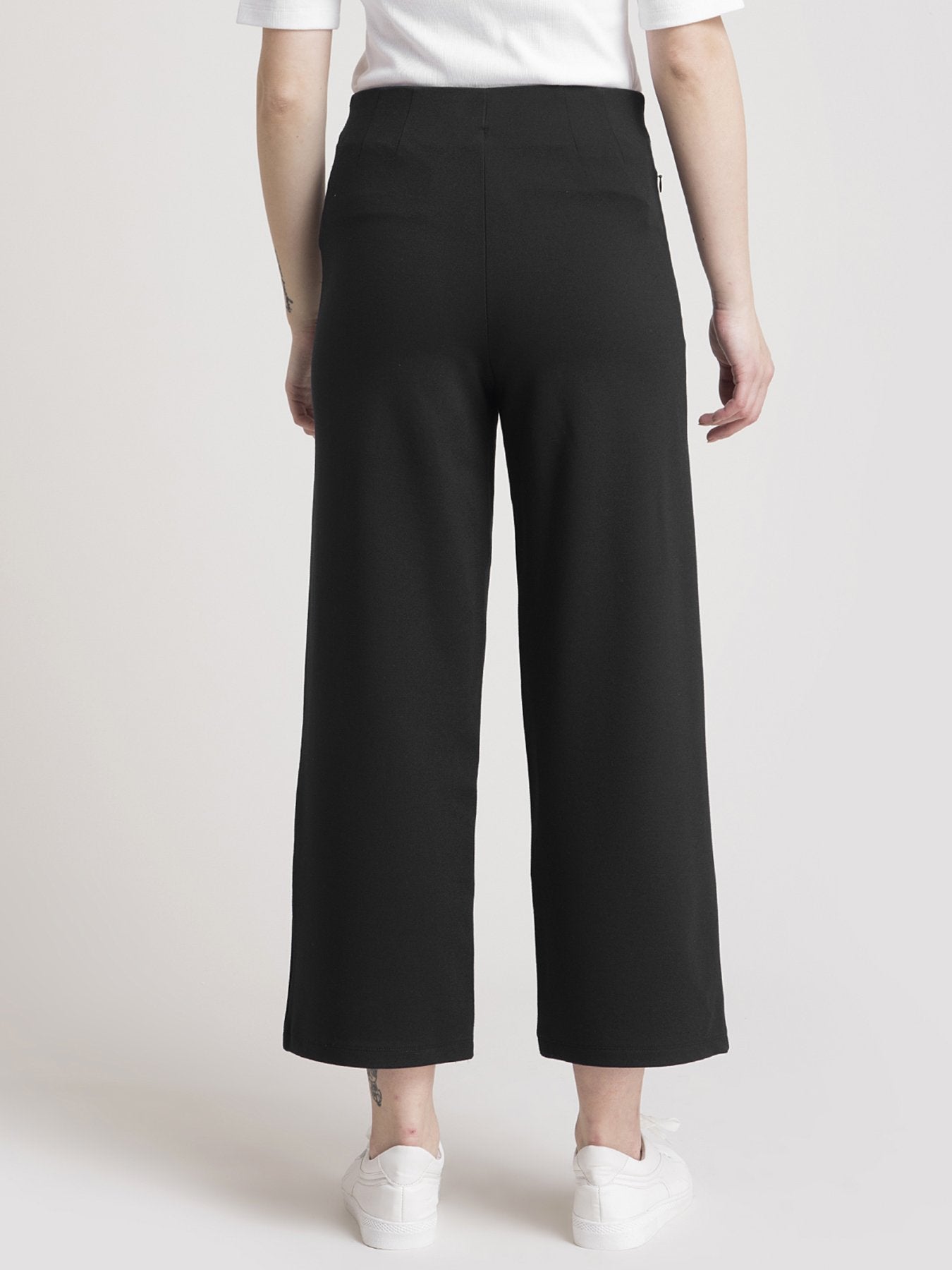 4 Way Stretch LivIn Culottes - Black