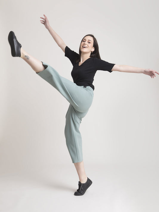 4 Way Stretch LivIn Culottes - Green