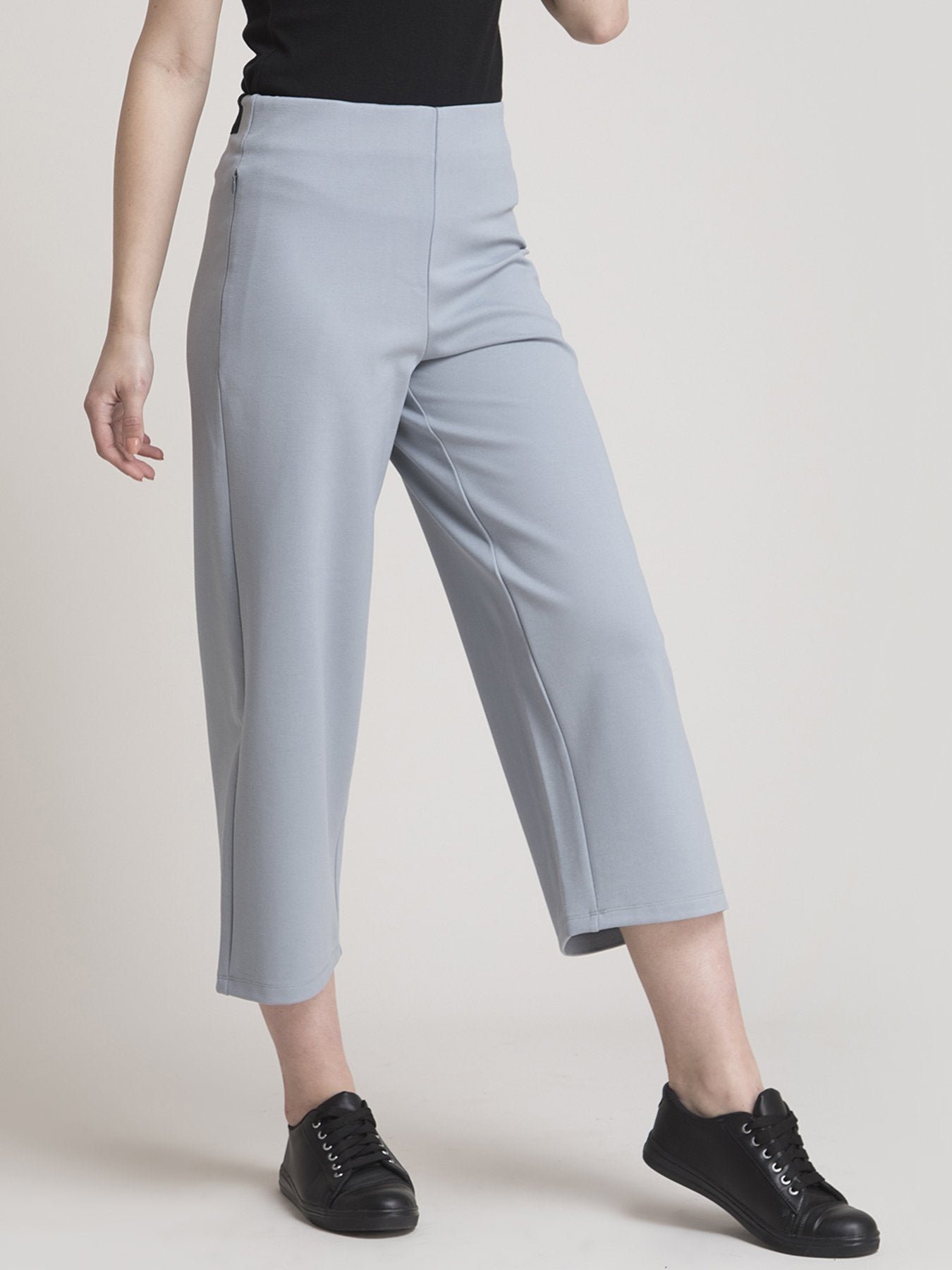 4 Way Stretch LivIn Culottes - Grey