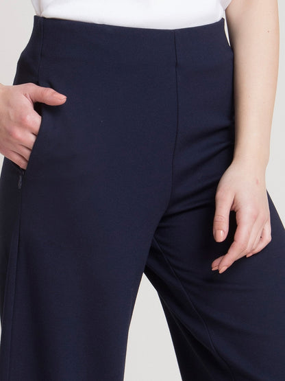 4 Way Stretch LivIn Culottes - Navy Blue