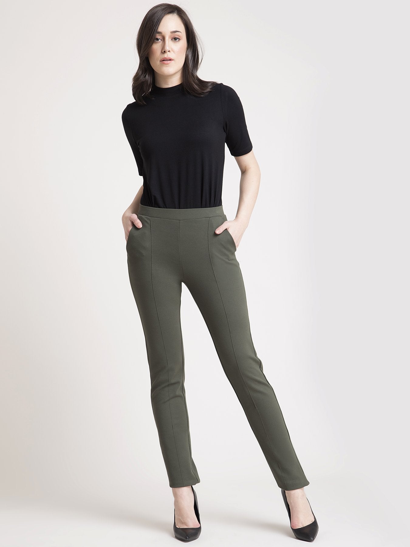 4 Way Stretch LivIn Pants - Olive
