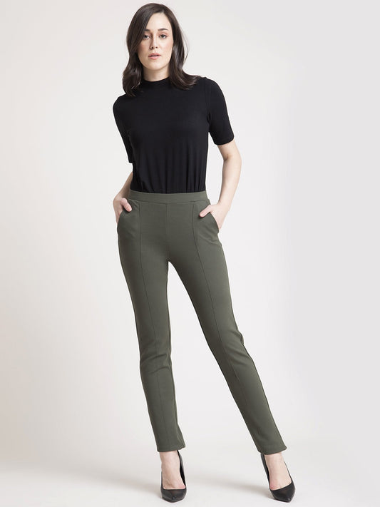 4 Way Stretch LivIn Pants - Olive