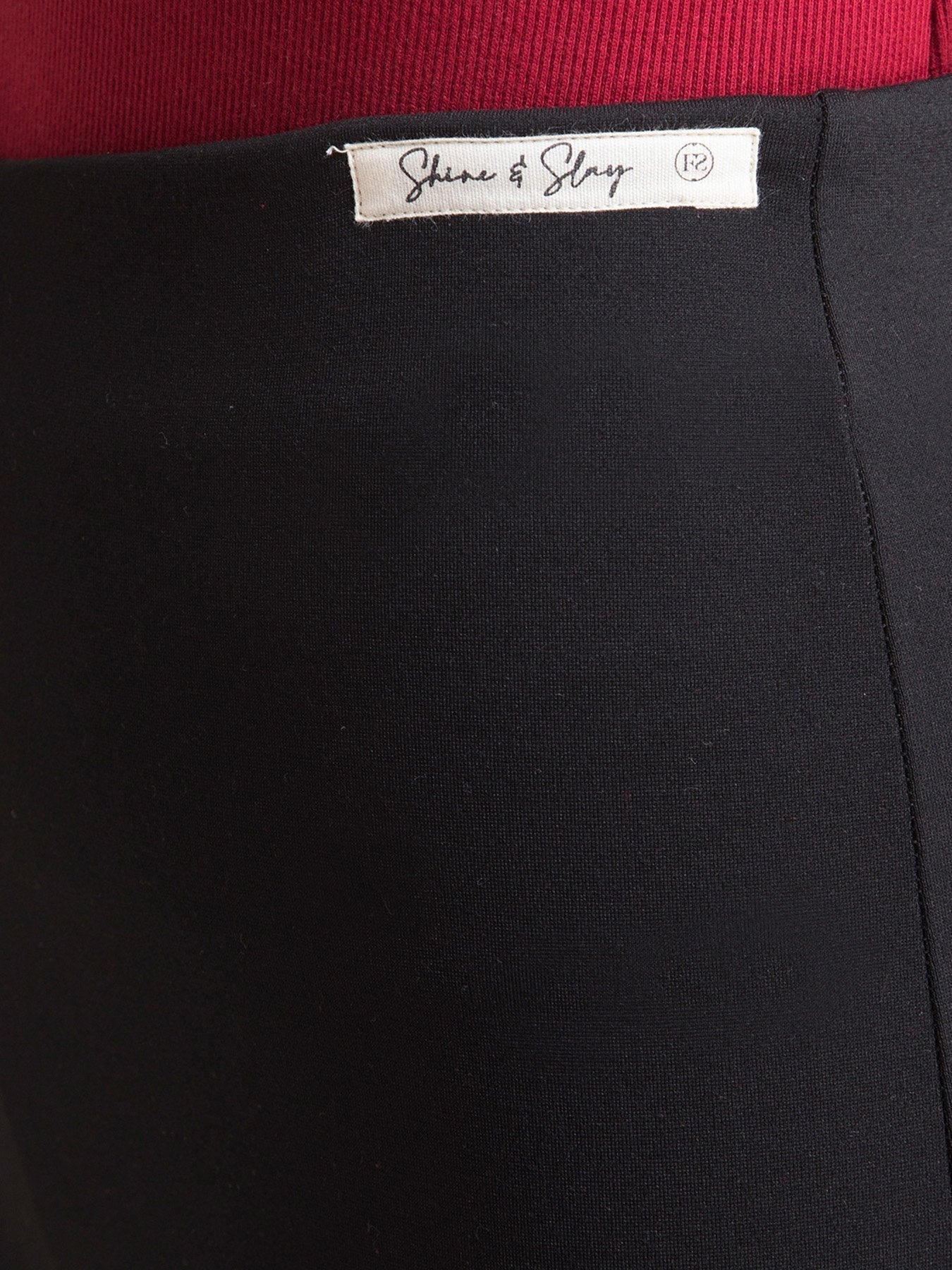 4 Way Stretch Wideleg LivIn Pants - Black