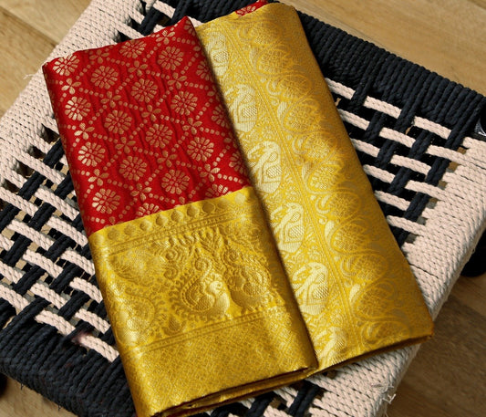 Designer Jacquard  Pallu Silk Saree