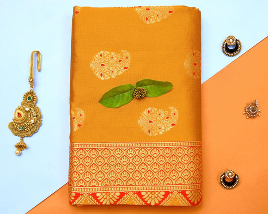 Beautiful Rich Pallu And Jacquard All Over Work Saree