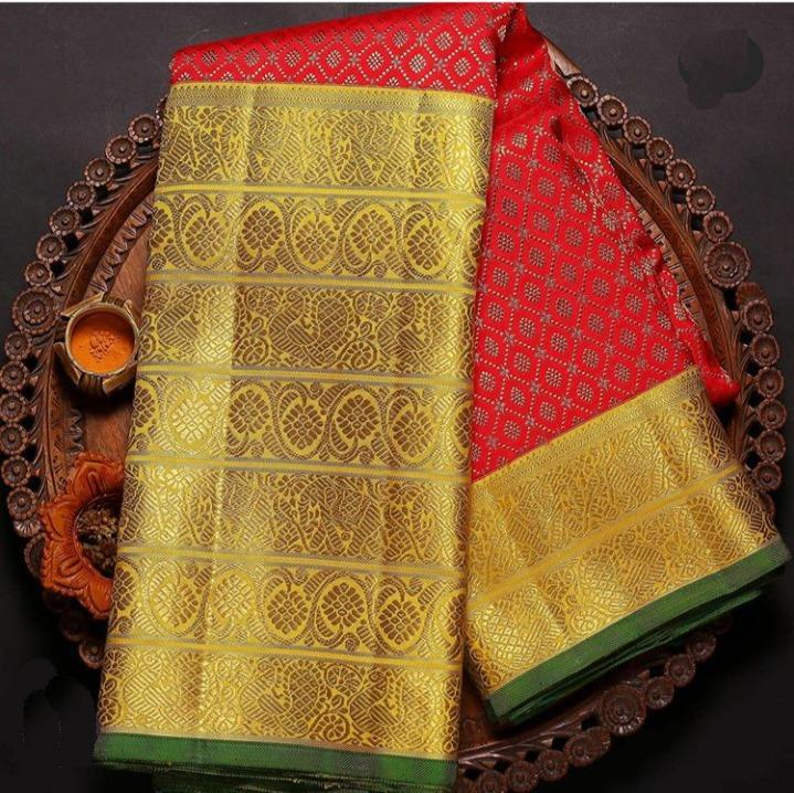 Designer Jacquard  Pallu Silk Saree
