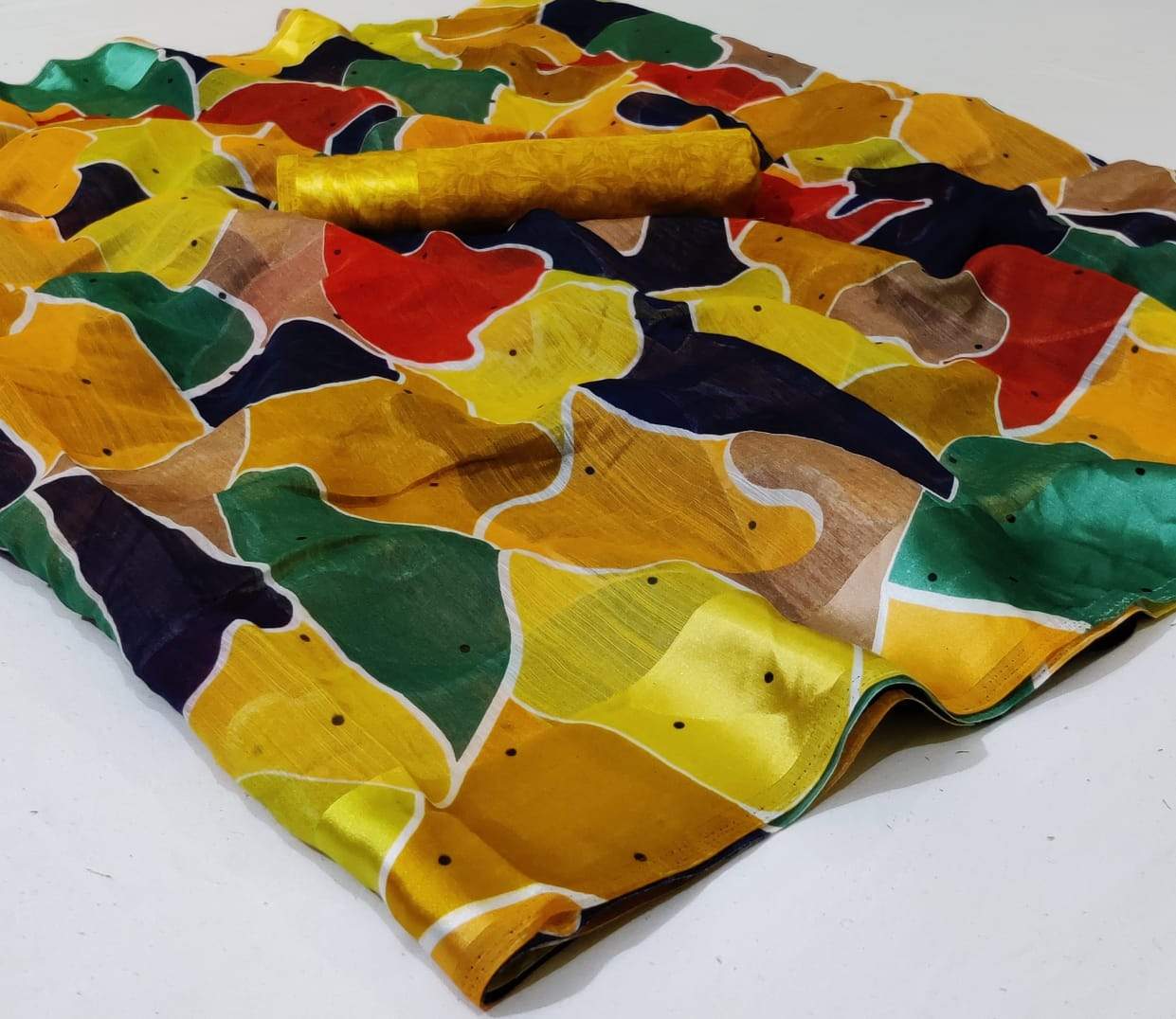 Beautiful Cotton Multicoloured Printed  Sarees