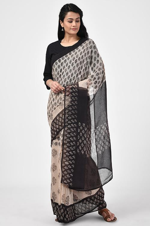 Bagru Print Kota Dori Saree-9