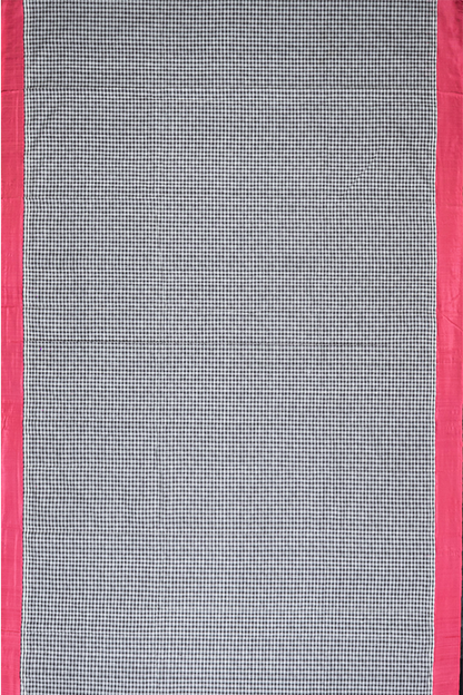 Chitrika Kuppadam 5/5 checks Cotton Handloom Saree White