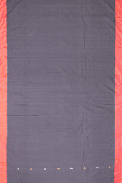Chitrika Kuppadam Square Dot Buta Cotton Handloom Saree Grey