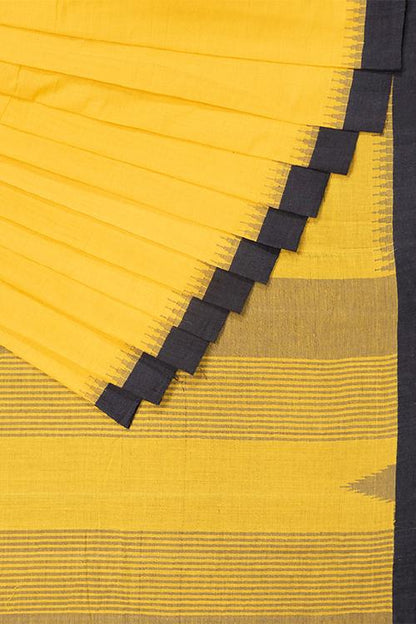 Chitrika Piano Kuppadam Hanspun Handloom saree Yellow