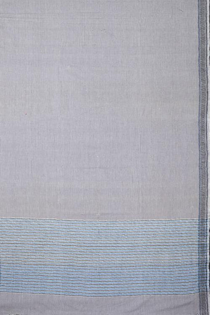Chitrika Mangalgiri Dobby Cotton Handloom Saree Dark Grey