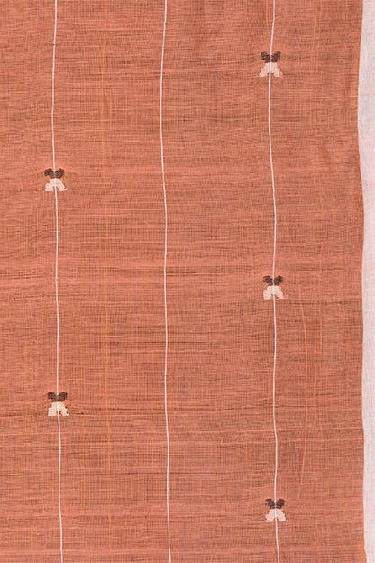 Chitrika Jamdani Flora( 100*ksf)19.80 Cotton And Handspun Handloom Saree Pink
