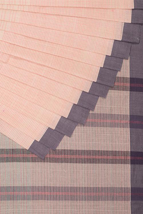 Chitrika Smart Checks Cotton Handloom Saree Beige