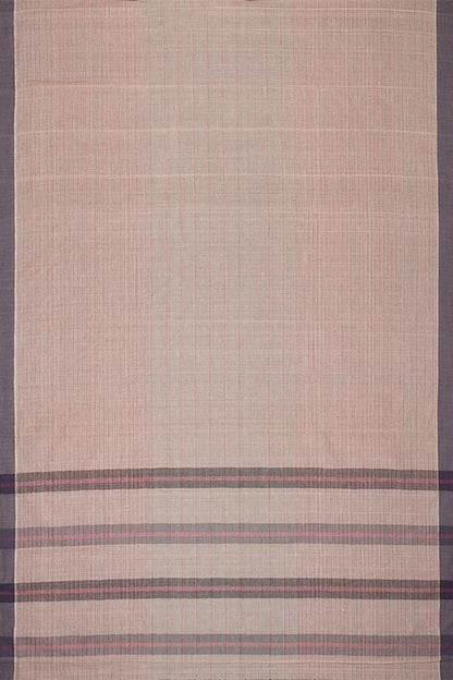 Chitrika Smart Checks Cotton Handloom Saree Beige