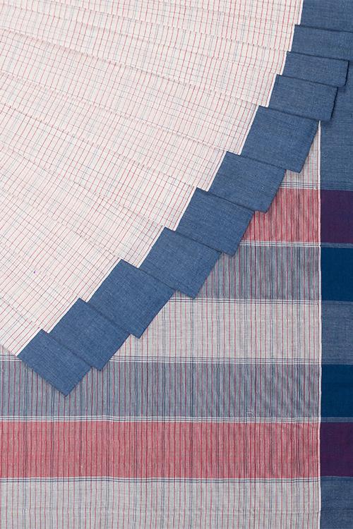 Chitrika Temple Touch Dobby Cotton Handloom Saree Cream