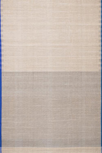 Chitrika Uneven duvvena Kuppadam Handspun Handloom saree Beige