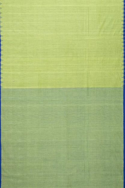 Chitrika Zigzag kuppadam Handspun Handloom Saree Green