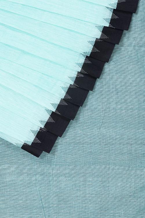 Chitrika Zigzag kuppadam Handspun Handloom Saree Sky Blue