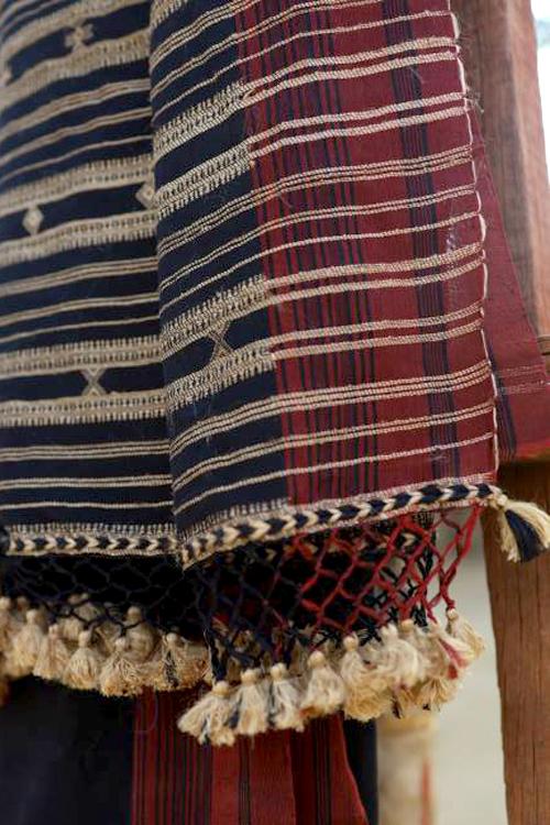 The Kutchi Extra Weft Weaving Cotton Saree Colour - Black-3