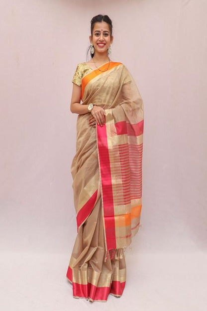 Maheshwari Cotton- Silk Saree -8