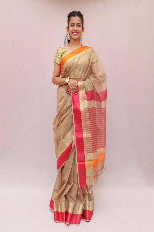 Maheshwari Cotton- Silk Saree -8