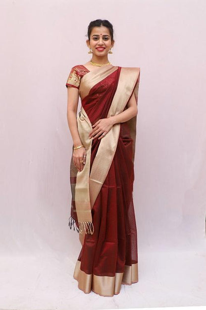 Maheshwari Cotton- Silk Saree -5