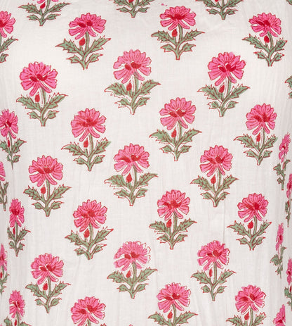 Pink Gota Embroidered Kurta Dress