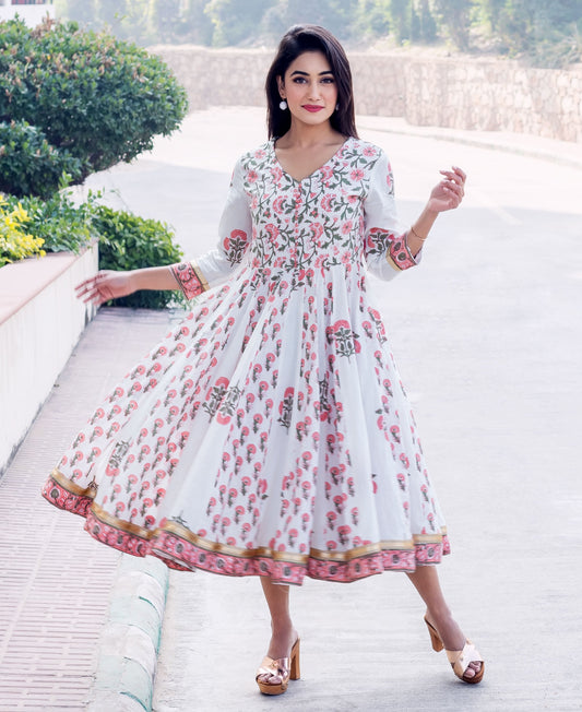 Multi Colored Anarkali Dress