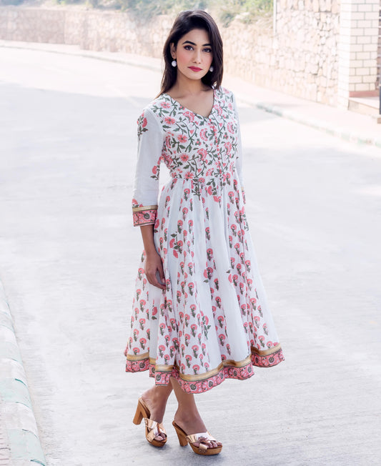 Multi Colored Anarkali Dress