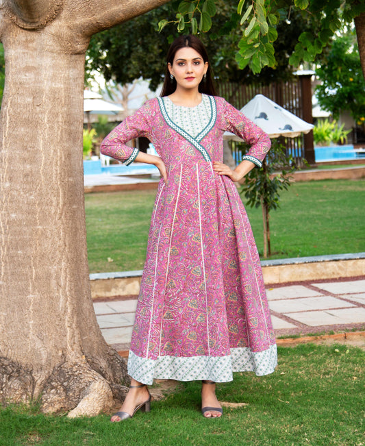 Mulberry Hand Block Printed Dress