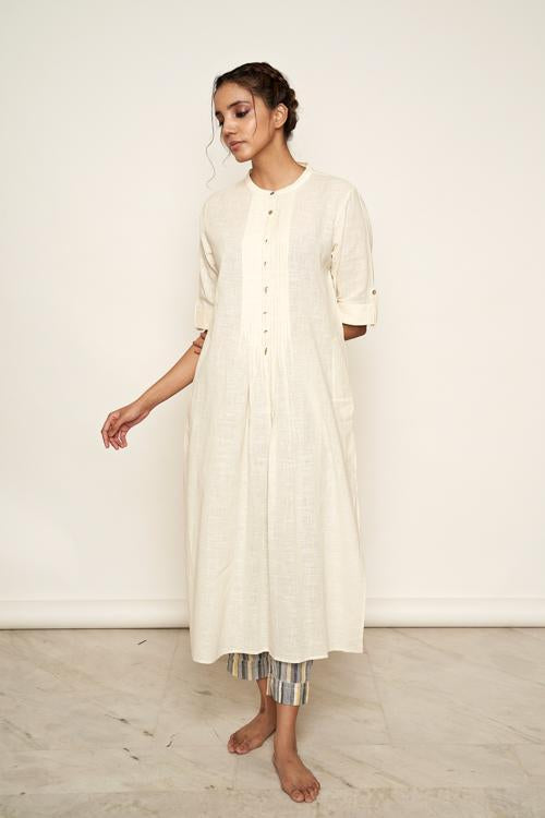 LVLILA-21 Kora blindtucks kurta