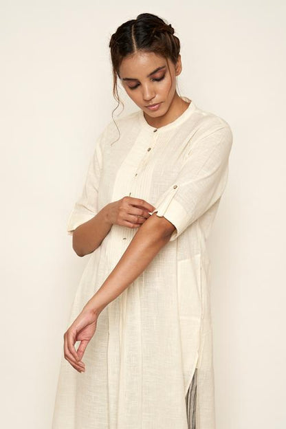 LVLILA-21 Kora blindtucks kurta