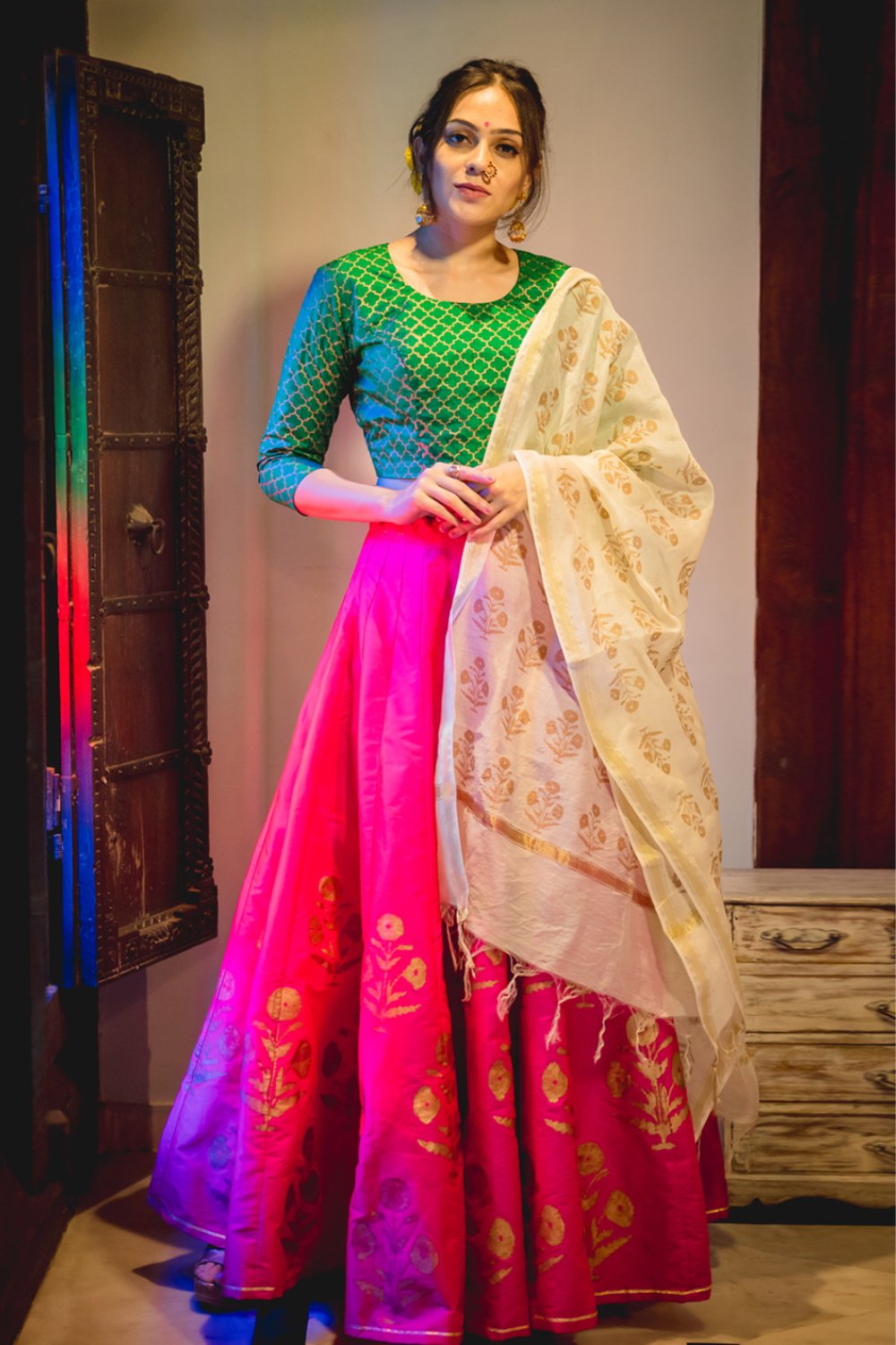Pakeeza Phool Lehenga with Dupatta (Set of 3)