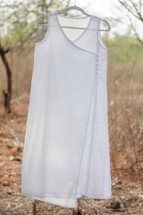 Kora S/L Angrakha 60's Cotton Kurta