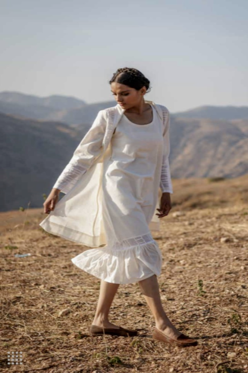 Kora S/L Frill Kurta