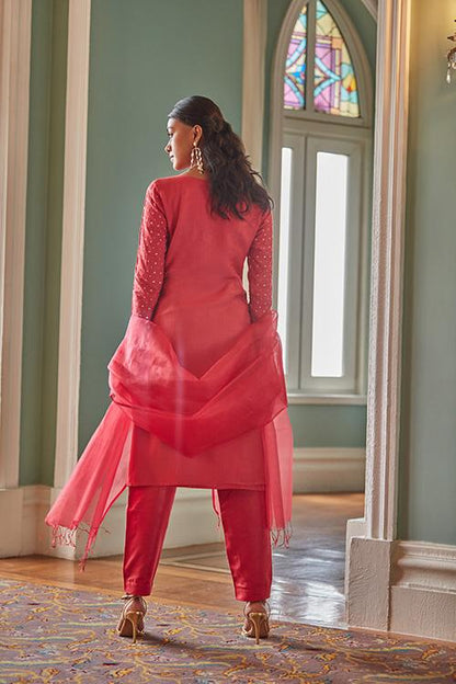Sunrise Ruby Long Kurta