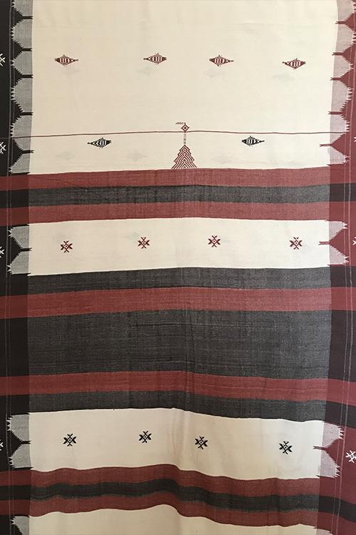 Kotpad' Tribal Odisha Handloom Cotton Saree Beige