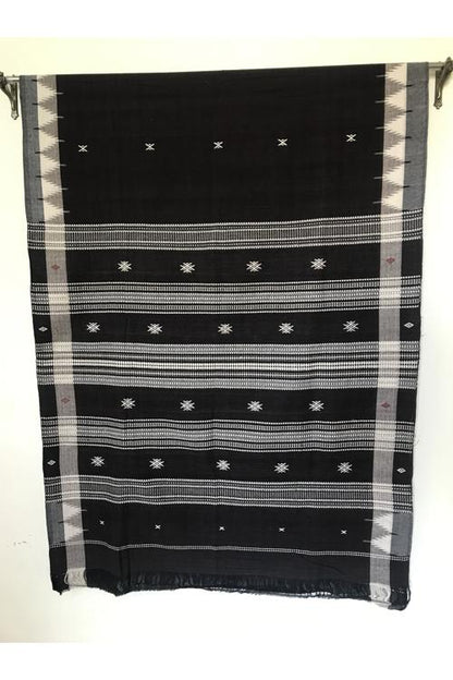 Kotpad' Tribal Odisha Handloom Cotton Coffee/ Off white Saree