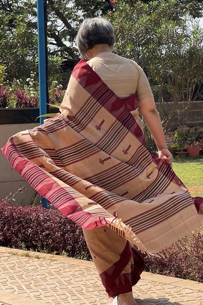 Kotpad' Tribal Odisha Handloom Kosa chandan Saree