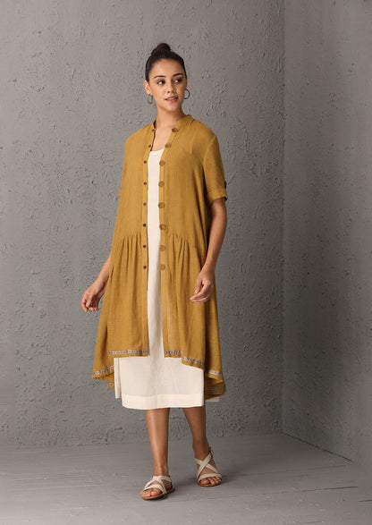 Mustard yellow jacket with white inner (UN-05)